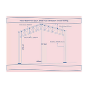 Badminton Court Roofing Shed