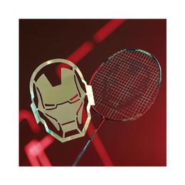Victor x Marvel IRON MAN METALLIC GB Unstrung Drive-X Professional Badminton Racket - 4U