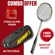 Combo Offer - Quantum Racket, AB 750 Kitbag & Zymax 66 Fire Power String