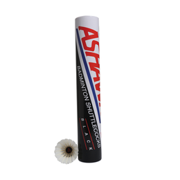 ASHAWAY SHUTTLECOCK BLACK (FEATHER) SPEED 77