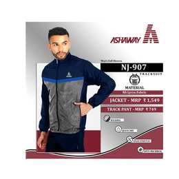 Ashaway Jacket NJ 907  Set Jacket/TrackPant Black / Blue