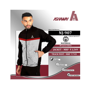 Ashaway Jacket NJ 907  Set Jacket/TrackPant Black / Red