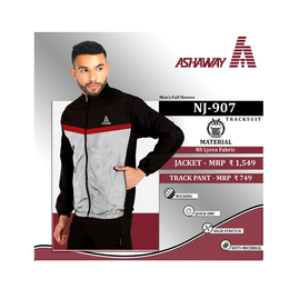Ashaway Jacket NJ 907  Set Jacket/TrackPant Black / Red