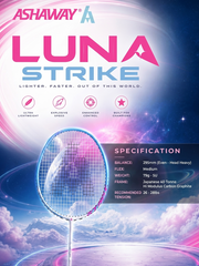 Ashaway Luna Strike Badminton Racquet + Full Cover