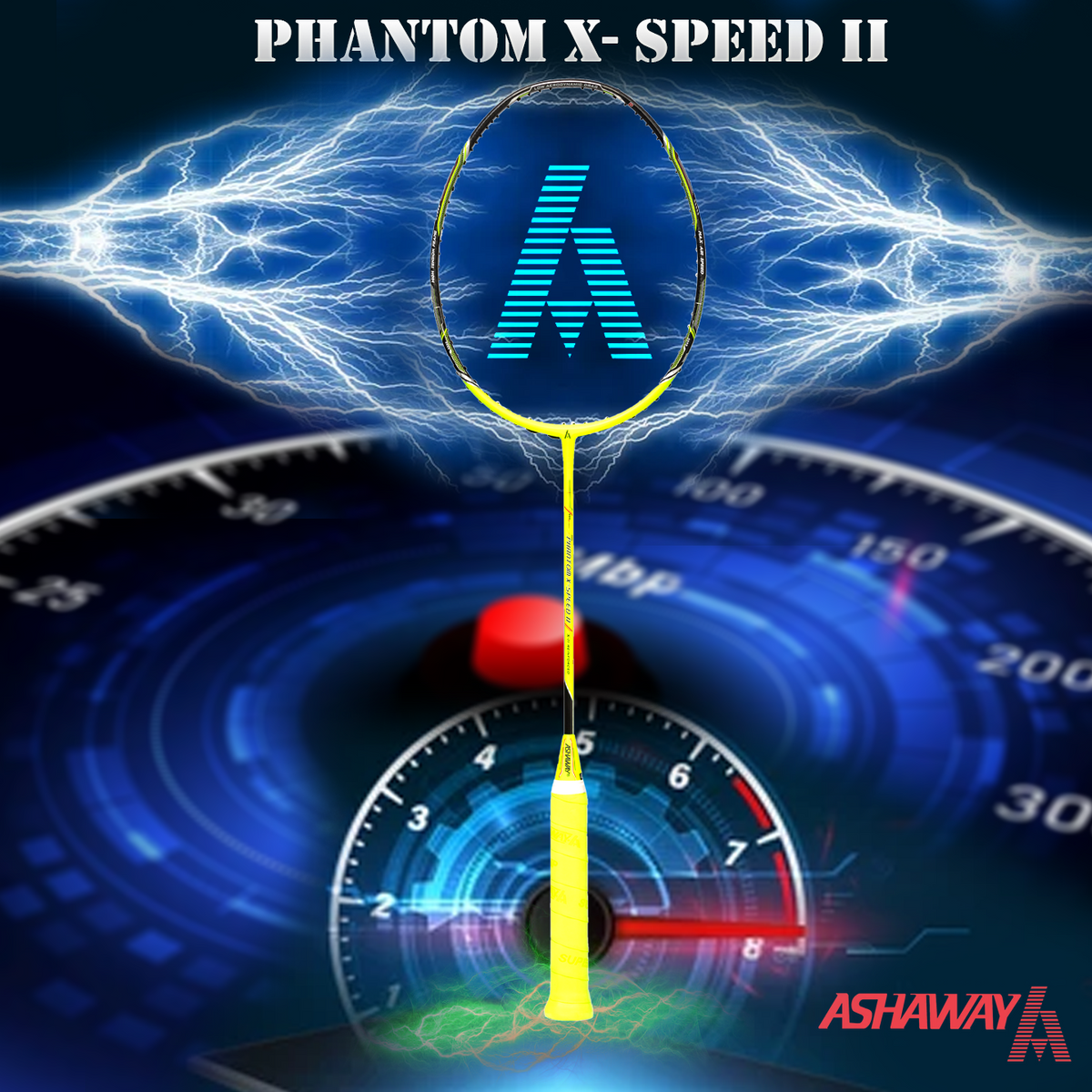 ASHAWAY Phantom X Speed II Badminton Racquet With Full Cover – Quickway ...