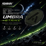 Ashaway Umbra Strike Badminton Racquet + Full Cover