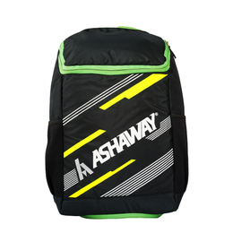 ASHAWAY Badminton Backpack AB Haversack (Black/Green)