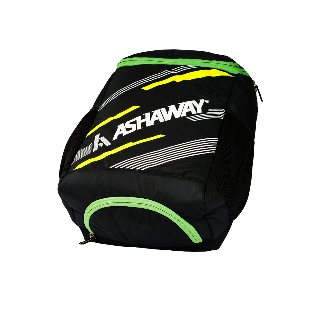 ASHAWAY Badminton Backpack AB Haversack (Black/Green) – Quickway Sports